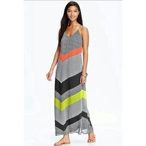 OLD NAVY Colorblock Maxi Dress L